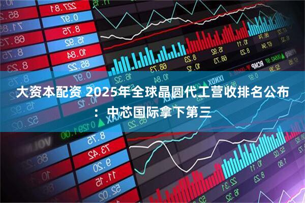 大资本配资 2025年全球晶圆代工营收排名公布：中芯国际拿下第三